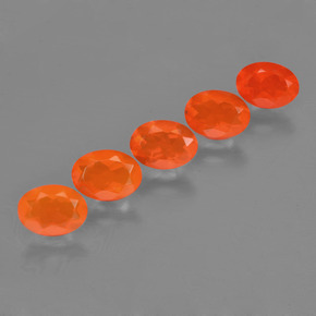 Achetez naturel ct orange opale de feu gems, coupe ovale, en provenance mexique chez gemselect. en stock, livraison internationale!