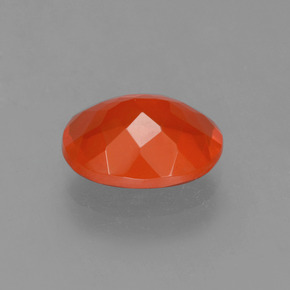 Opale de feu orange naturelle coupe ovale, 1,43 ct, transparent