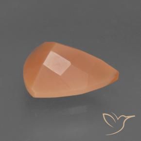 Opale de feu Orange abricot chaud naturelle Trillion, 1.34 ct, Opaque