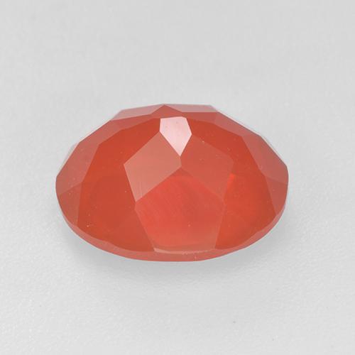 Opale de feu Orange feu naturelle Coupe ovale, 2.89 ct, Translucide