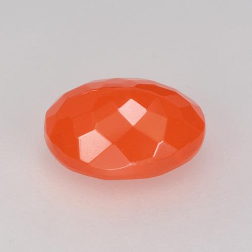 Opale de feu Orange intense naturelle Coupe ovale, 1.30 ct, Transparent