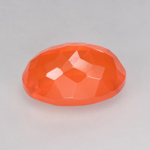 Opale de feu Orange vif naturelle Coupe ovale, 2.93 ct, Transparent