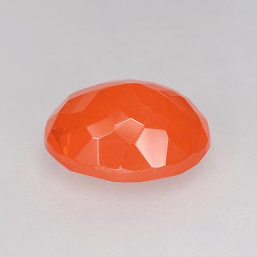Opale de feu orange naturelle coupe ovale, 1,69 ct, transparent