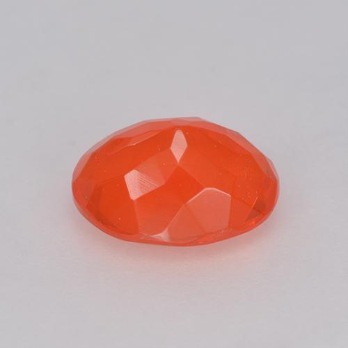 Opale de feu Orange intense naturelle Coupe ovale, 0.83 ct, Transparent