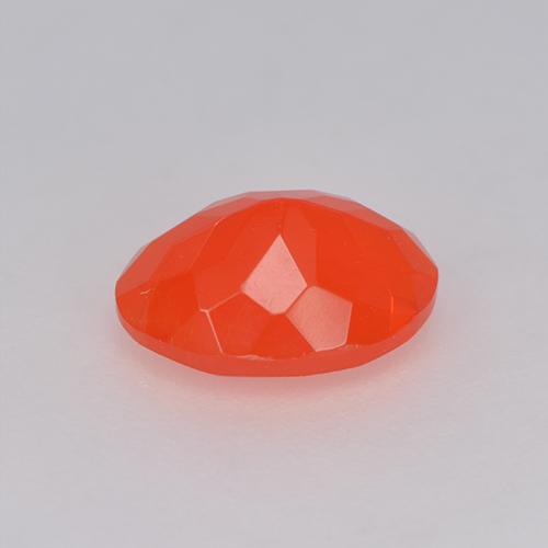 Opale de feu orange naturelle coupe ovale, 0,93 ct, transparent