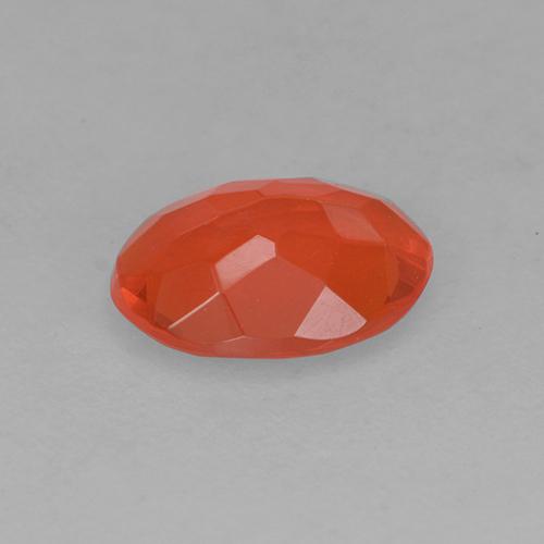 Opale de feu Orange chaud naturelle Coupe ovale, 0.38 ct, Transparent