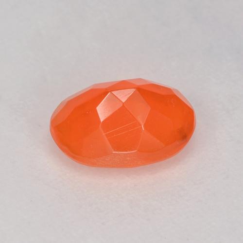 Opale de feu orange naturelle coupe ovale, 0,46 ct, transparent