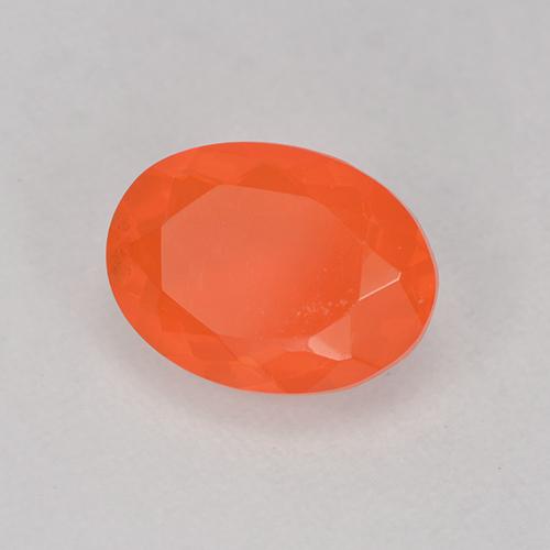 Opale de feu Orange feu naturelle Coupe ovale, 0.75 ct, Transparent