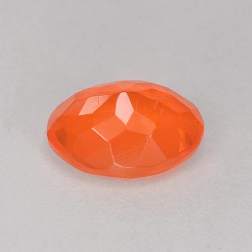 Opale de feu Orange intense naturelle Coupe ovale, 0.85 ct, Transparent