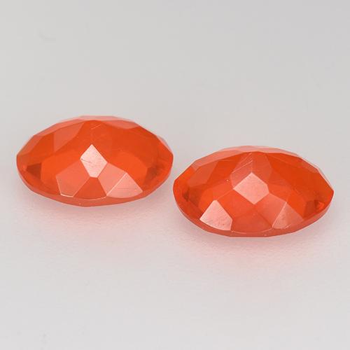 Achetez naturel 1.56ct Orange rouge foncé Opale de feu gems, Coupe ovale, En provenance Mexique chez GemSelect. En stock, livraison internationale!