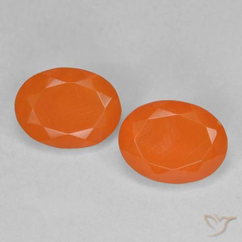 1.48ctw Naturel Orange abricot chaud Opale de feu, ovale, Transparent