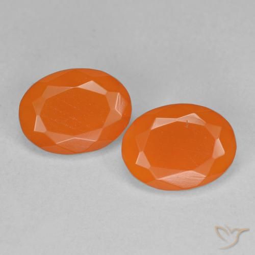 1.44ctw Naturel Orange abricot chaud Opale de feu, ovale, Transparent