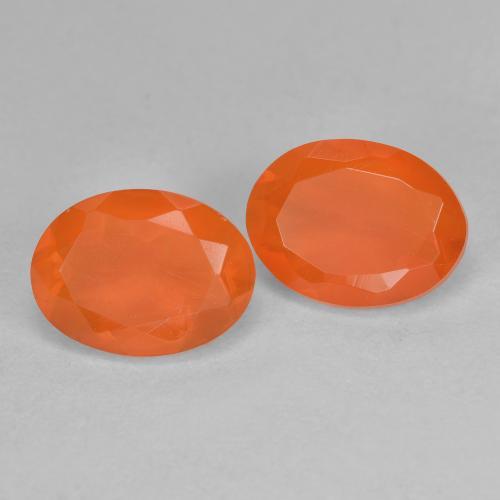 Achetez naturel 1,50ct orange opale de feu gems, coupe ovale, en provenance mexique chez gemselect. en stock, livraison internationale!