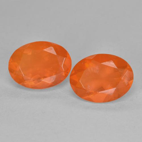 Achetez naturel 1,52ct orange opale de feu gems, coupe ovale, en provenance mexique chez gemselect. en stock, livraison internationale!