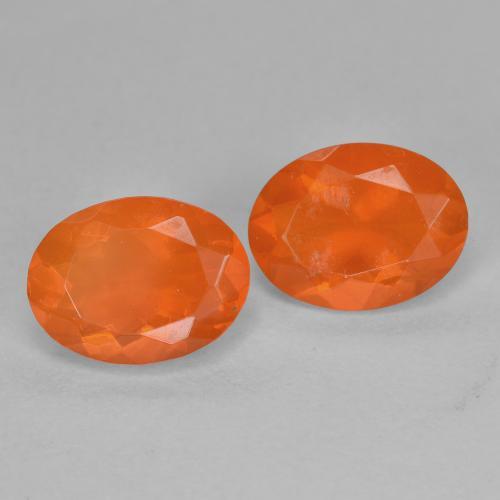 Achetez naturel 1,52ct orange opale de feu gems, coupe ovale, en provenance mexique chez gemselect. en stock, livraison internationale!