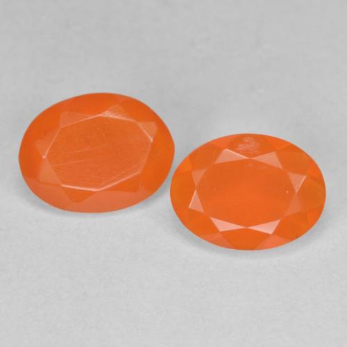 Achetez naturel 1.19ct Orange feu Opale de feu gems, Coupe ovale, En provenance Mexique chez GemSelect. En stock, livraison internationale!