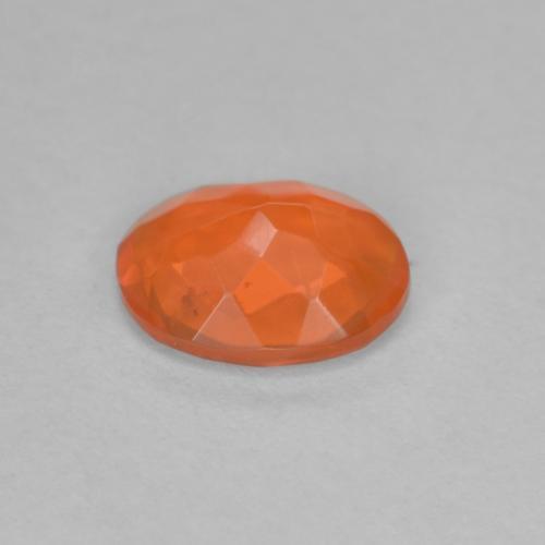Opale de feu orange naturelle coupe ovale, 0,56 ct, transparent