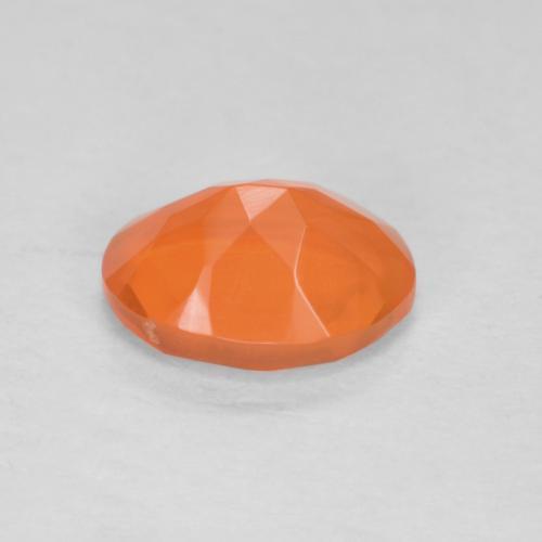 Opale de feu Orange moyen naturelle Coupe ovale, 0.73 ct, Translucide