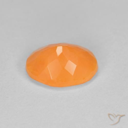 Opale de feu Orange moyen naturelle ovale, 0.75 ct, Translucide
