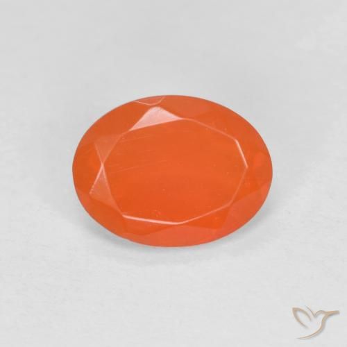 0.59ct Naturel Orange intense Opale de feu, ovale, Translucide