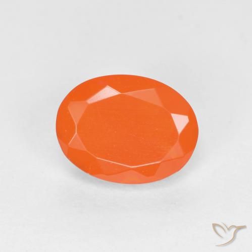 0.71ct Naturel Orange vif Opale de feu, ovale, Translucide