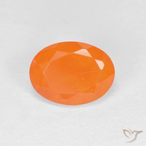 0.70ct Naturel Orange vif Opale de feu, ovale, Translucide