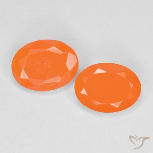 1.08ctw Naturel Orange abricot chaud Opale de feu, ovale, Translucide