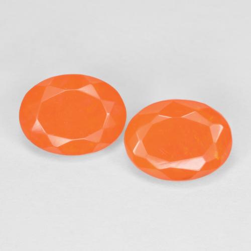 Achetez naturel 1.31ct Orange moyen Opale de feu gems, Coupe ovale, En provenance Mexique chez GemSelect. En stock, livraison internationale!