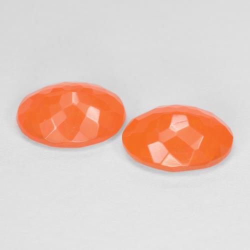 Achetez naturel 1.31ct Orange moyen Opale de feu gems, Coupe ovale, En provenance Mexique chez GemSelect. En stock, livraison internationale!