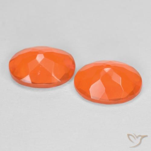 Achetez naturel 1,23ct orange opale de feu gems, coupe ovale, en provenance mexique chez gemselect. en stock, livraison internationale!