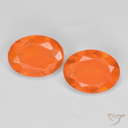 Achetez naturel 1,12ct orange opale de feu gems, coupe ovale, en provenance mexique chez gemselect. en stock, livraison internationale!