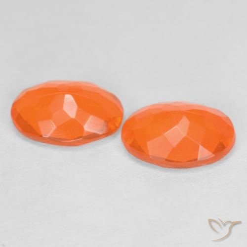 Achetez naturel 1,12ct orange opale de feu gems, coupe ovale, en provenance mexique chez gemselect. en stock, livraison internationale!