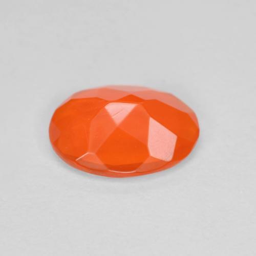 Opale de feu orange naturelle coupe ovale, 0,53 ct, transparent