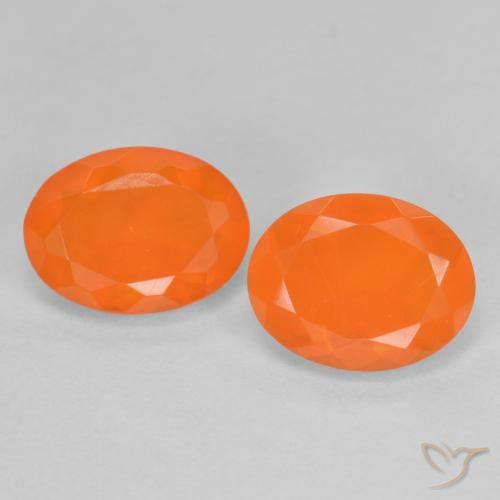 Achetez naturel 1,37ct orange opale de feu gems, coupe ovale, en provenance mexique chez gemselect. en stock, livraison internationale!