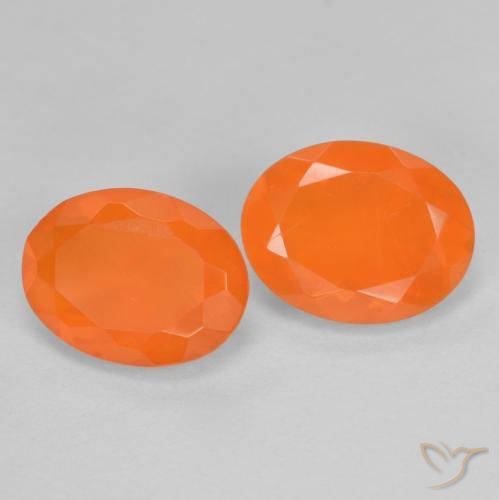 Achetez naturel 1,37ct orange opale de feu gems, coupe ovale, en provenance mexique chez gemselect. en stock, livraison internationale!