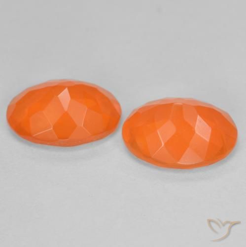 Achetez naturel 1,37ct orange opale de feu gems, coupe ovale, en provenance mexique chez gemselect. en stock, livraison internationale!