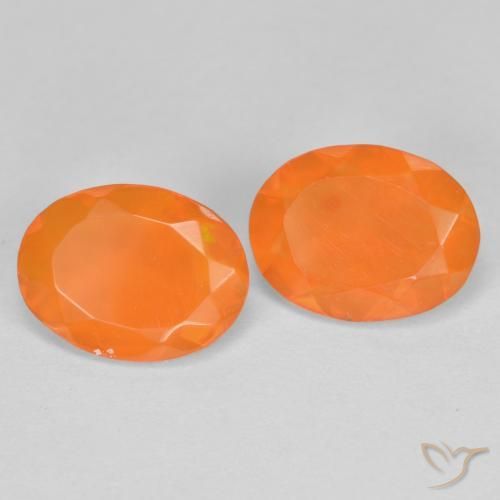 Shop natural 1.26ct Orange moyen Opale de feu gems, ovale, from Mexique at GemSelect. In stock, global shipping!
