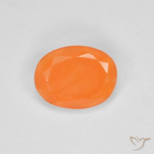 0.59ct Naturel Orange moyen Opale de feu, ovale, Transparent