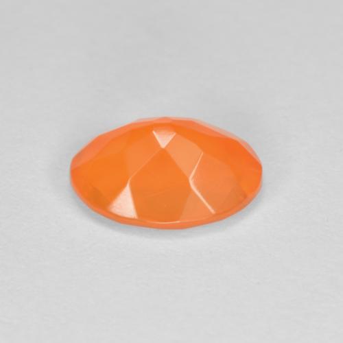 Opale de feu orange naturelle coupe ovale, 0,69 ct, transparent