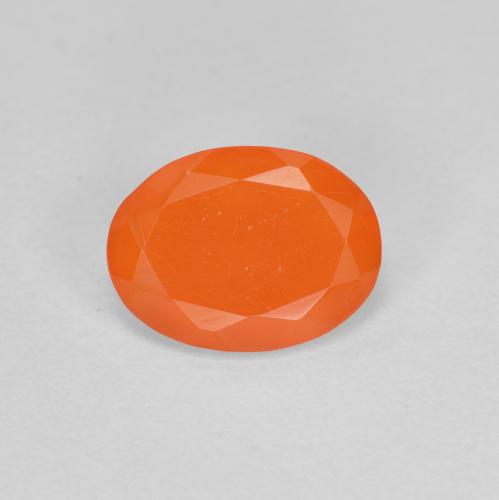Opale de feu Orange feu naturelle Coupe ovale, 0.53 ct, Transparent