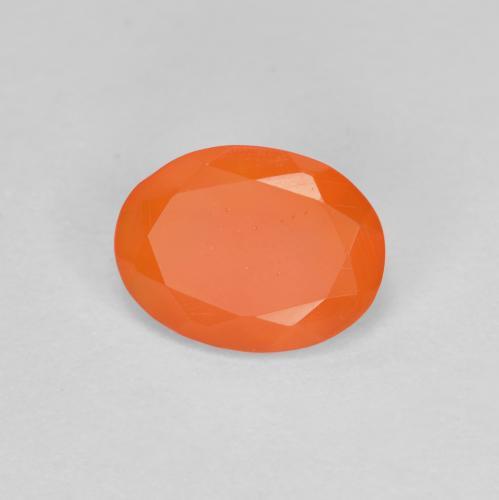 Opale de feu Orange feu naturelle Coupe ovale, 0.53 ct, Transparent