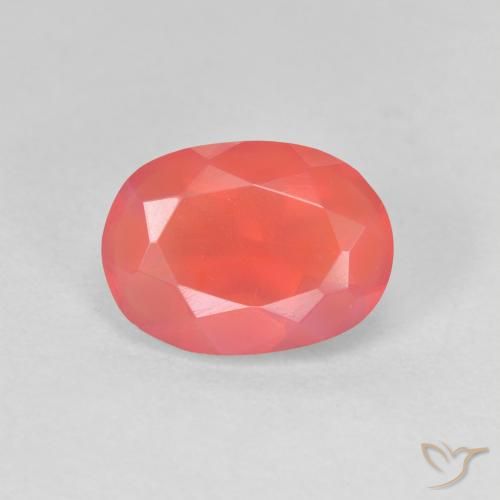 1.25ct Naturel Orange vif Opale de feu, ovale, Transparent