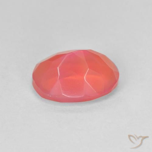 Opale de feu Orange vif naturelle ovale, 1.25 ct, Transparent