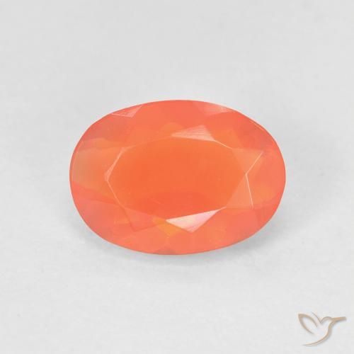 0.82ct Naturel Orange vif Opale de feu, ovale, Transparent