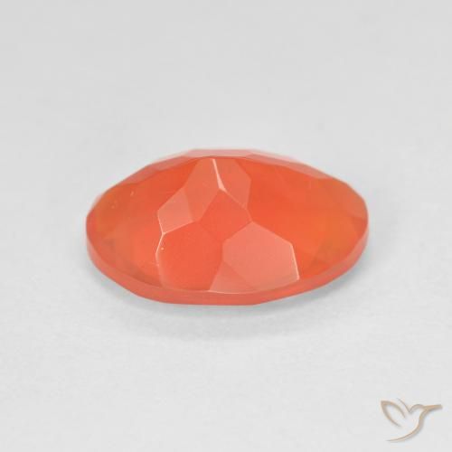 Opale de feu Orange intense naturelle ovale, 2.10 ct, Transparent