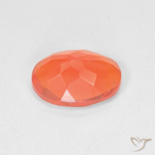 Opale de feu Orange vif naturelle ovale, 1.00 ct, Transparent