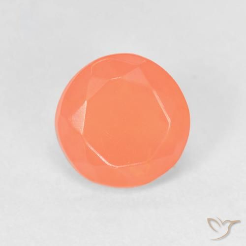 0.64ct Naturel Orange vif Opale de feu, Tour, Transparent