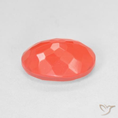 Opale de feu Orange vif naturelle ovale, 2.29 ct, Transparent