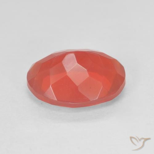Opale de feu Rouge moyen naturelle ovale, 2.41 ct, Transparent