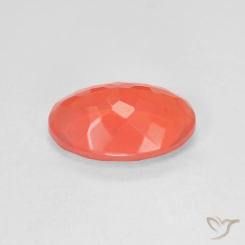 Opale de feu Rouge moyen naturelle ovale, 1.78 ct, Transparent